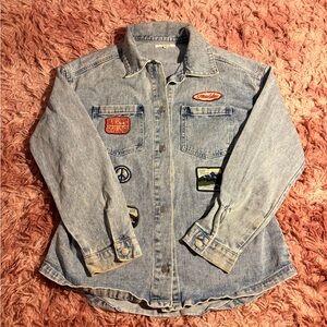 PacSun Jean Jacket Malibu Patch One Size